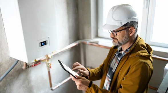 heating-engineer-is-checking-a-home-boiler