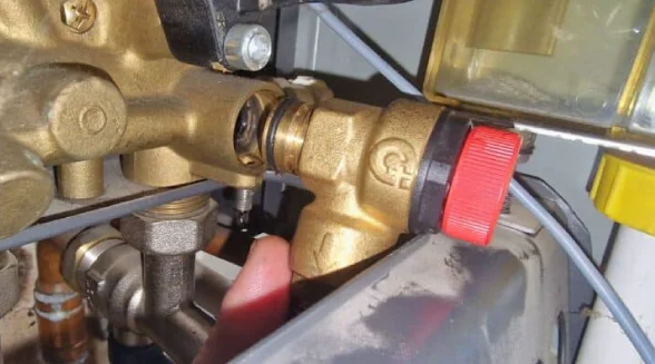 The-PRV-valve-on-a-combi-boiler