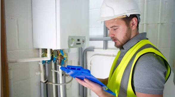 heating-engineer-is-checking-a-boiler