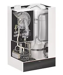 Internal-boiler-components-of-a-Viessmann-Vitoden-boiler