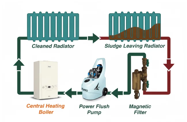 powerflush-process-on-a-diagram