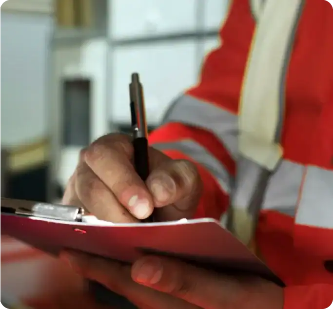 fire-risk-assessor-taking-notes-during-a-landlord-fire-risk-assessment