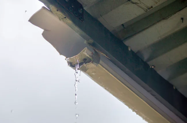 close-up-of-a-gutter-leak