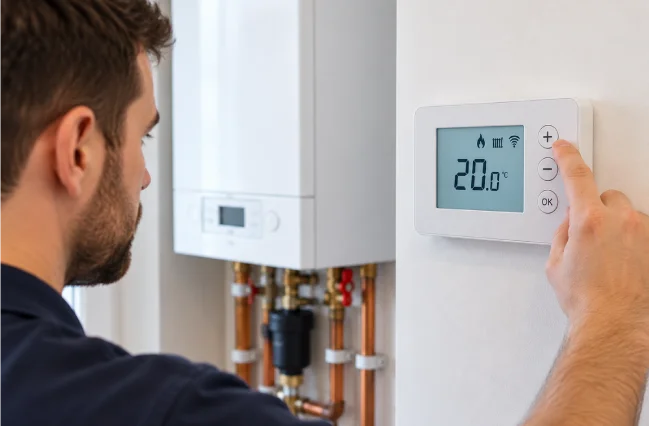 Boiler thermostat not working or responding to heating controls
